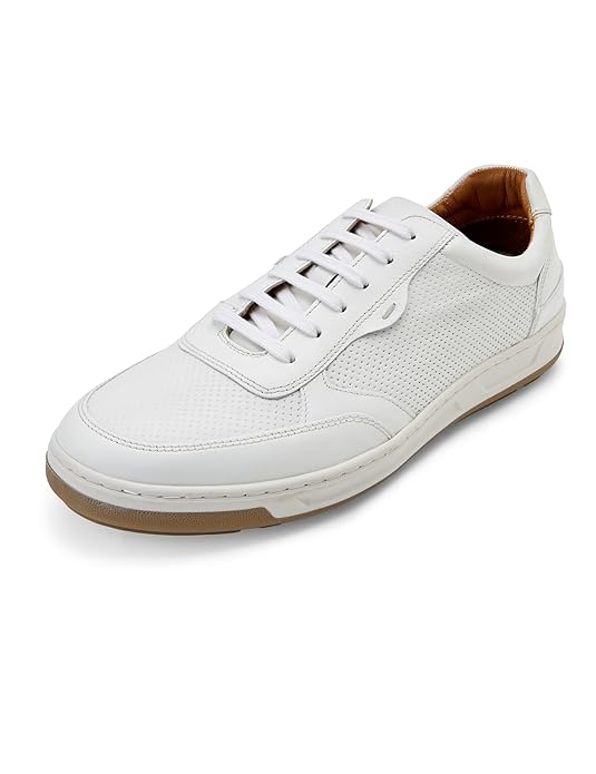 Auro Vibe Premium Mens Smart Casual Lifestyle Leather Sneakers