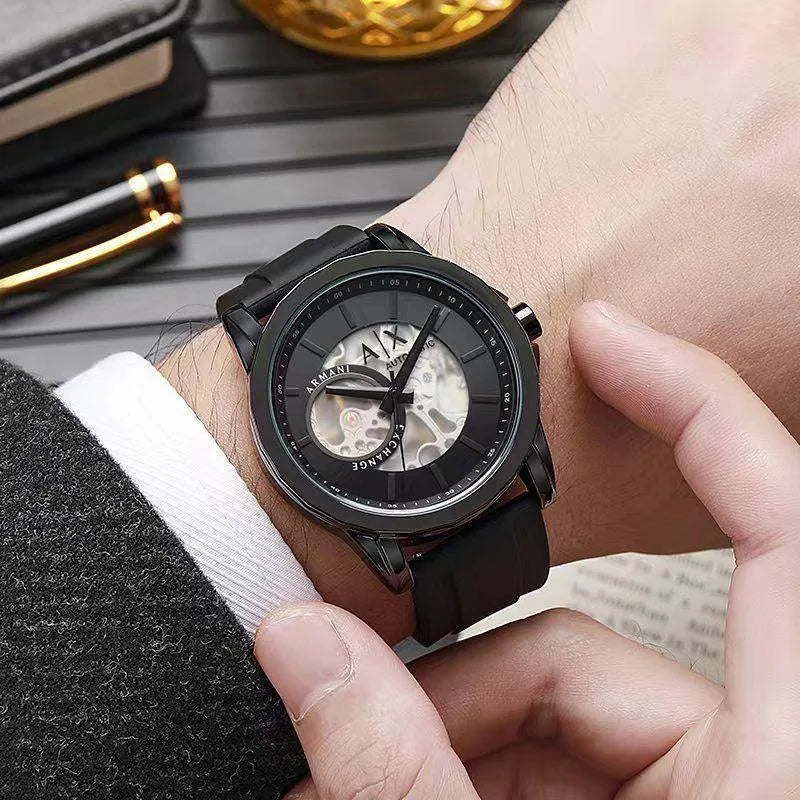 Armani Exchange Black Analog