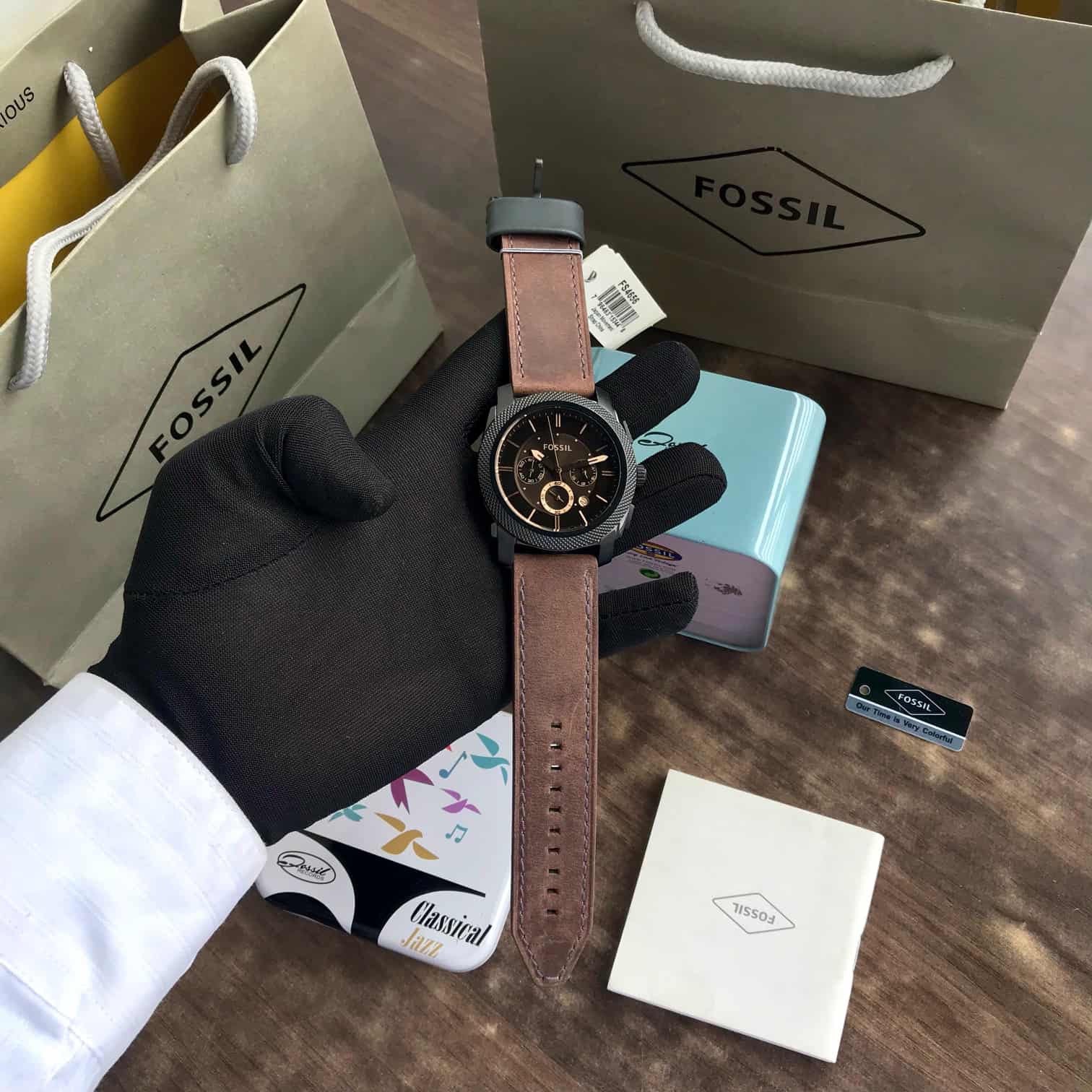 Fossil FS5251 Japanese Brown Dial & Brown Leather Strap Men’s Watch