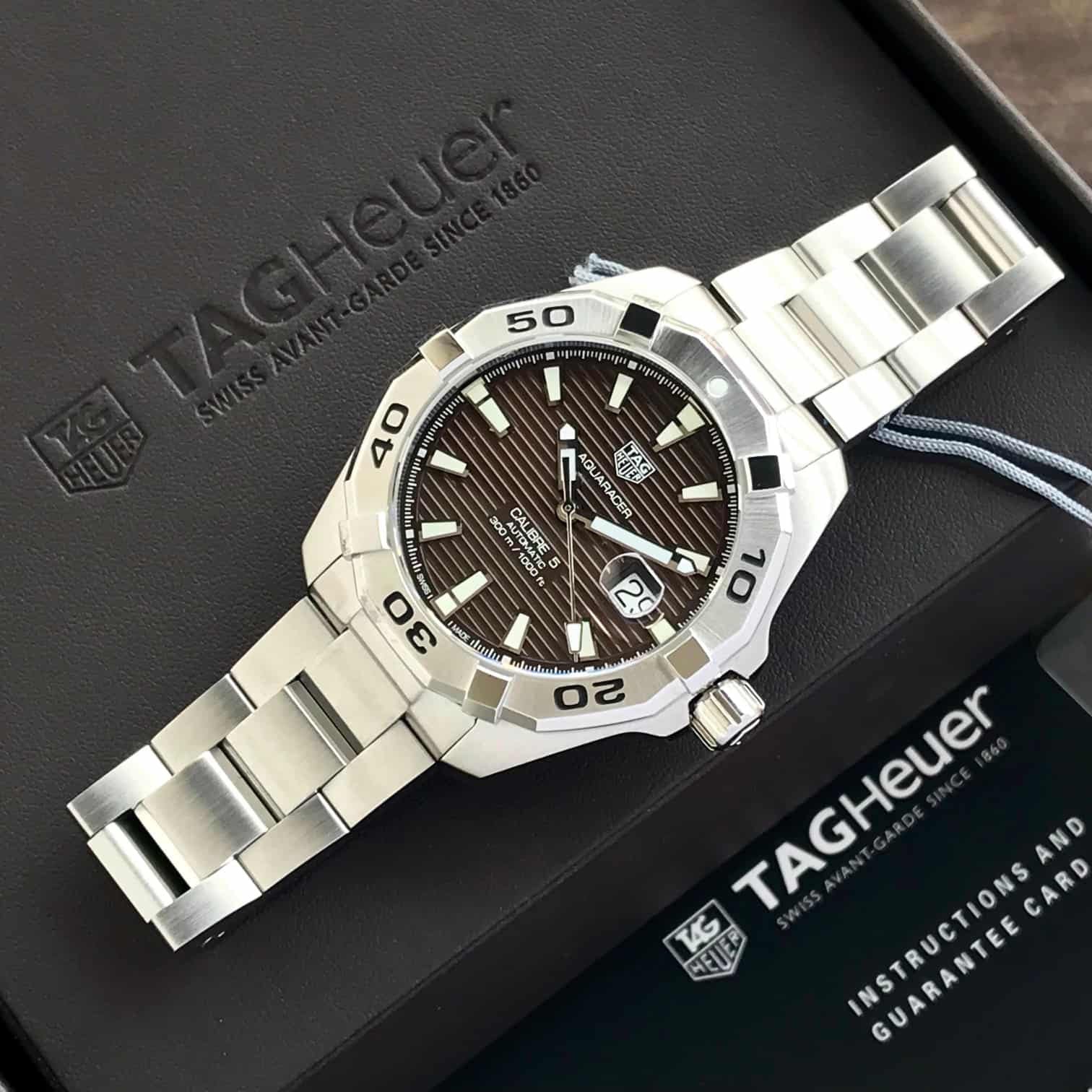 Tag Heuer Aquaracer Calibre 5 Sunrey Brown Dial Authentic Quality Men’s Watch