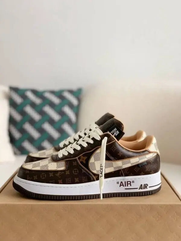 Nike Airforce 1 low Louis Vuitton Virgil Abloh Brown