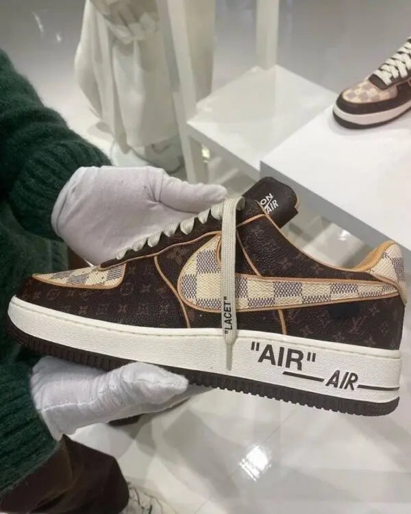 Nike Airforce 1 low Louis Vuitton Virgil Abloh Brown