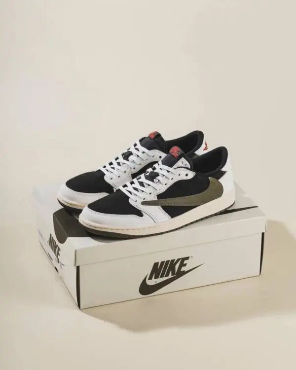 Nike Air Jordan 1 Low X Travis Scott Olive Green Semi UA