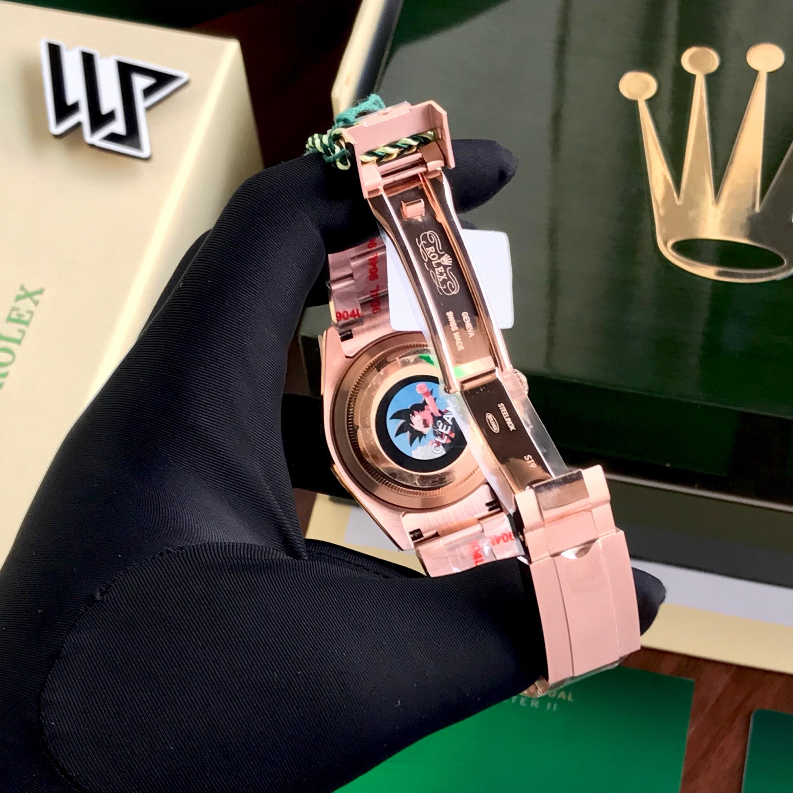 Rolex Cosmograph Daytona Rainbow Rosegold Swiss ETA Automatic Mens Watch