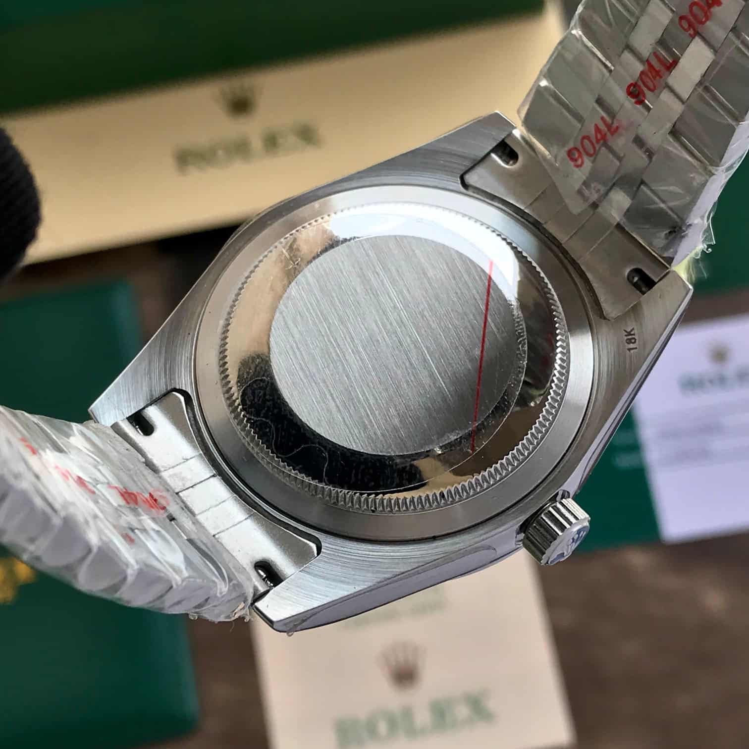 Rolex Date Just 41 Motif Green Dial Jubli Chain Automatic Men’s s Watch