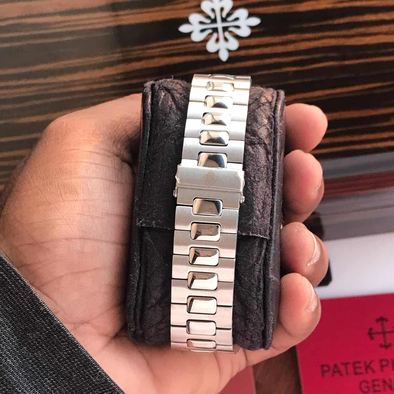 Patek Philippe Cubitus Stainless Steel Blue Dial Automatic Mens Watch