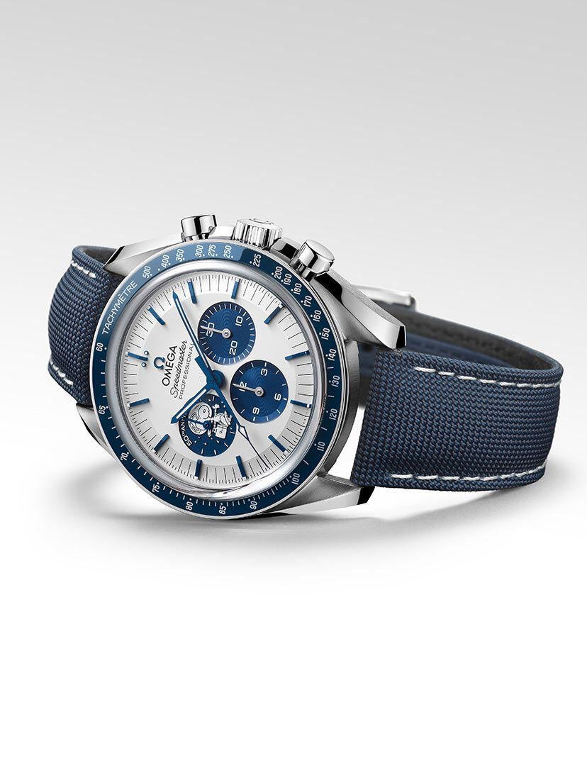 Omega Speedmaster Silver Snoopy Award 50th Anniversary Edition Swiss ETA Automatic Mens Watch