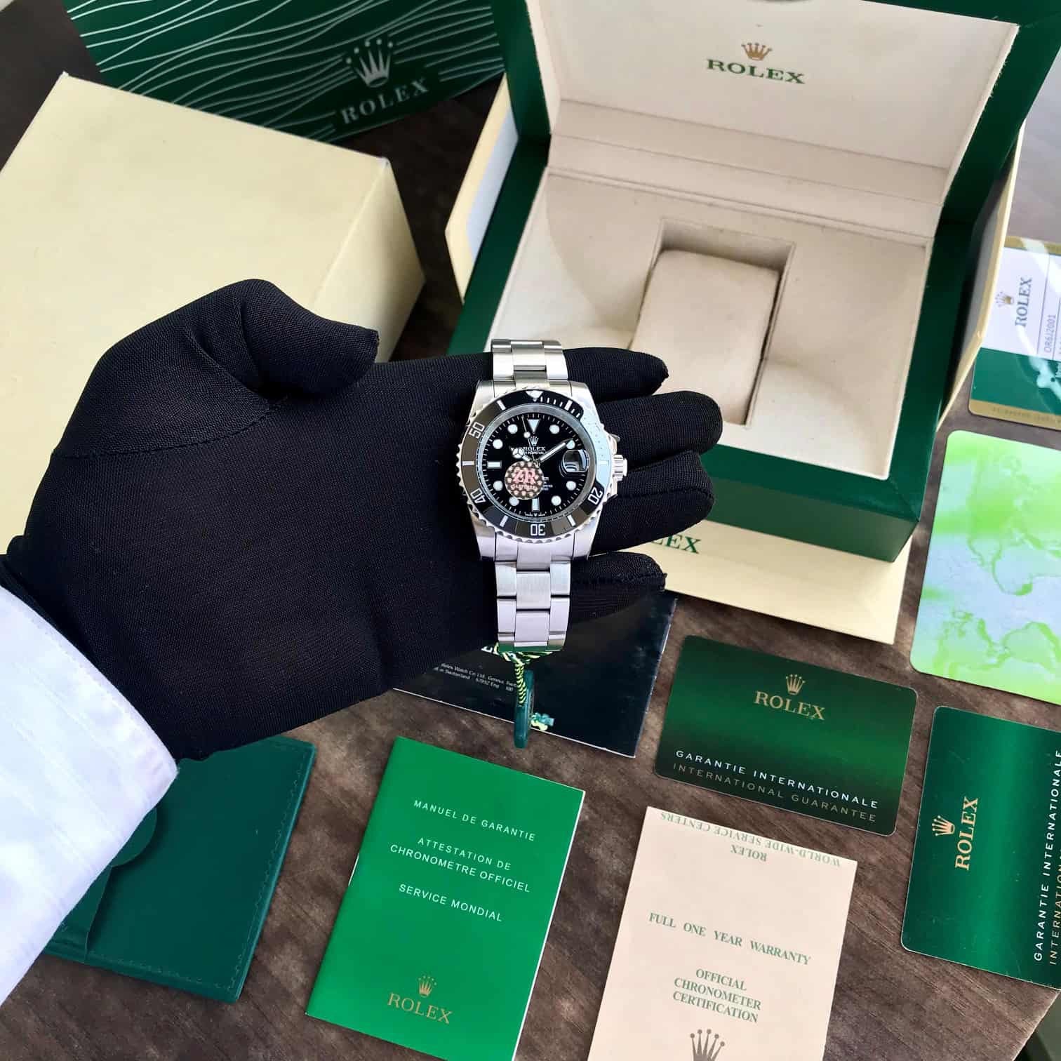 Rolex Submariner Stainless Steel Black Dial Japanese Automatic Mens Watch