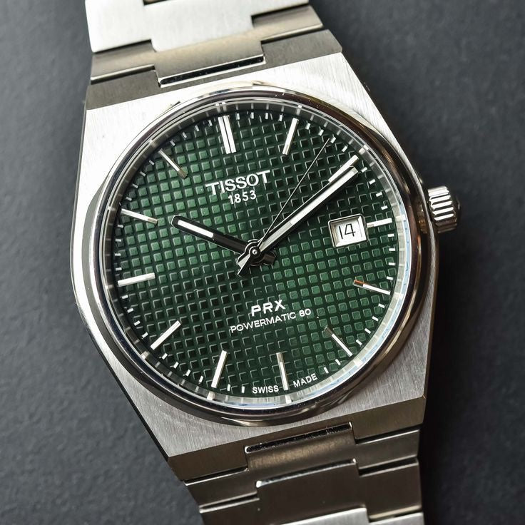 Tissot PRX Poweromatic Green Dial 100% Authentic Automatic Men’s Watch