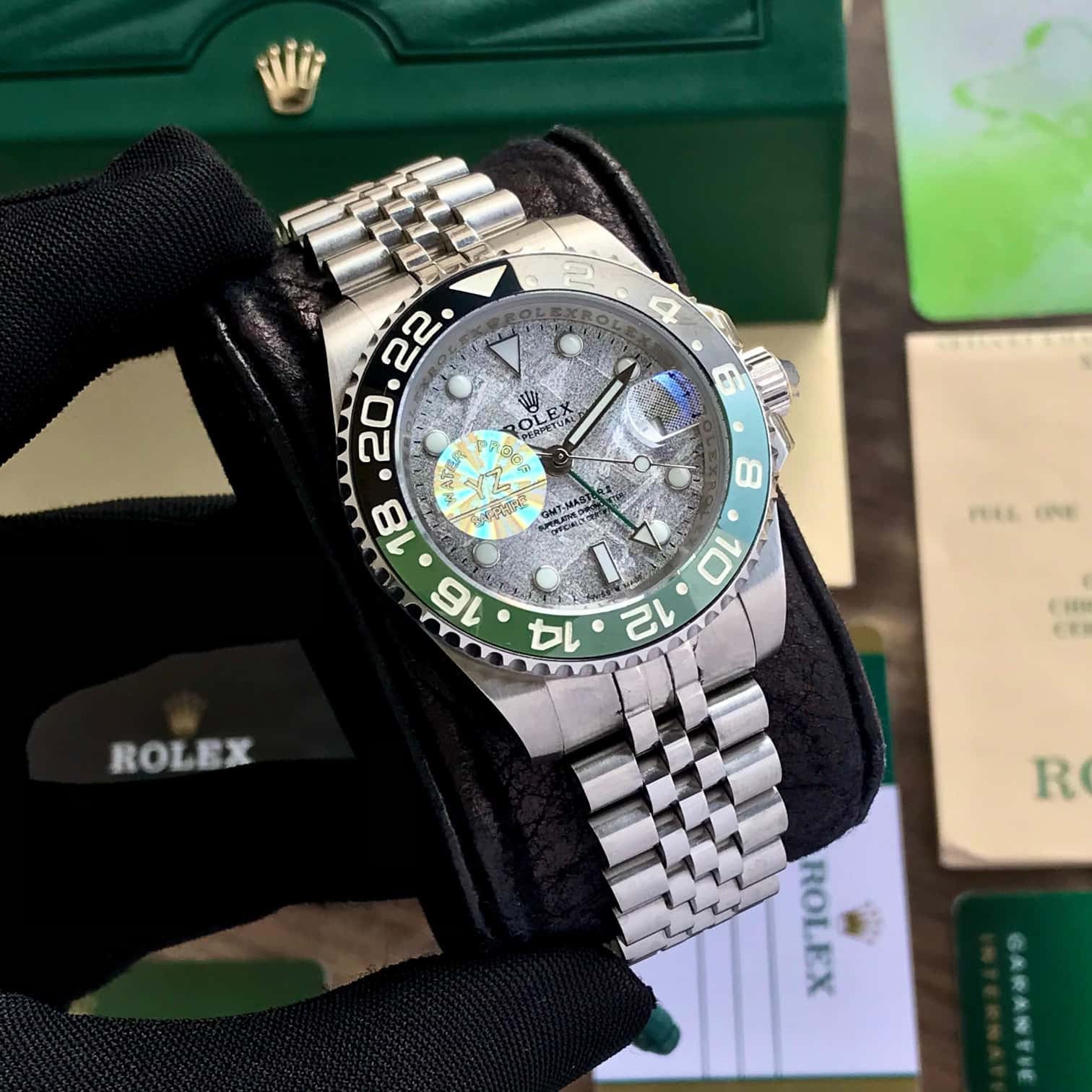 Rolex Date Just 41 Stainless Steel Swiss Automatic Jubli Chain Belt Mens Watch
