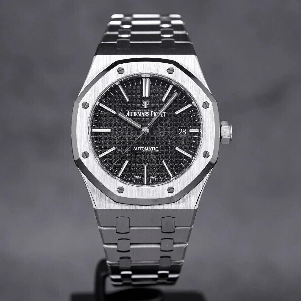 Audemars Piguet Royal Oak OffShore 50 Anniversary Silver Black Dial Swiss ETA Machinery Men’s Watch