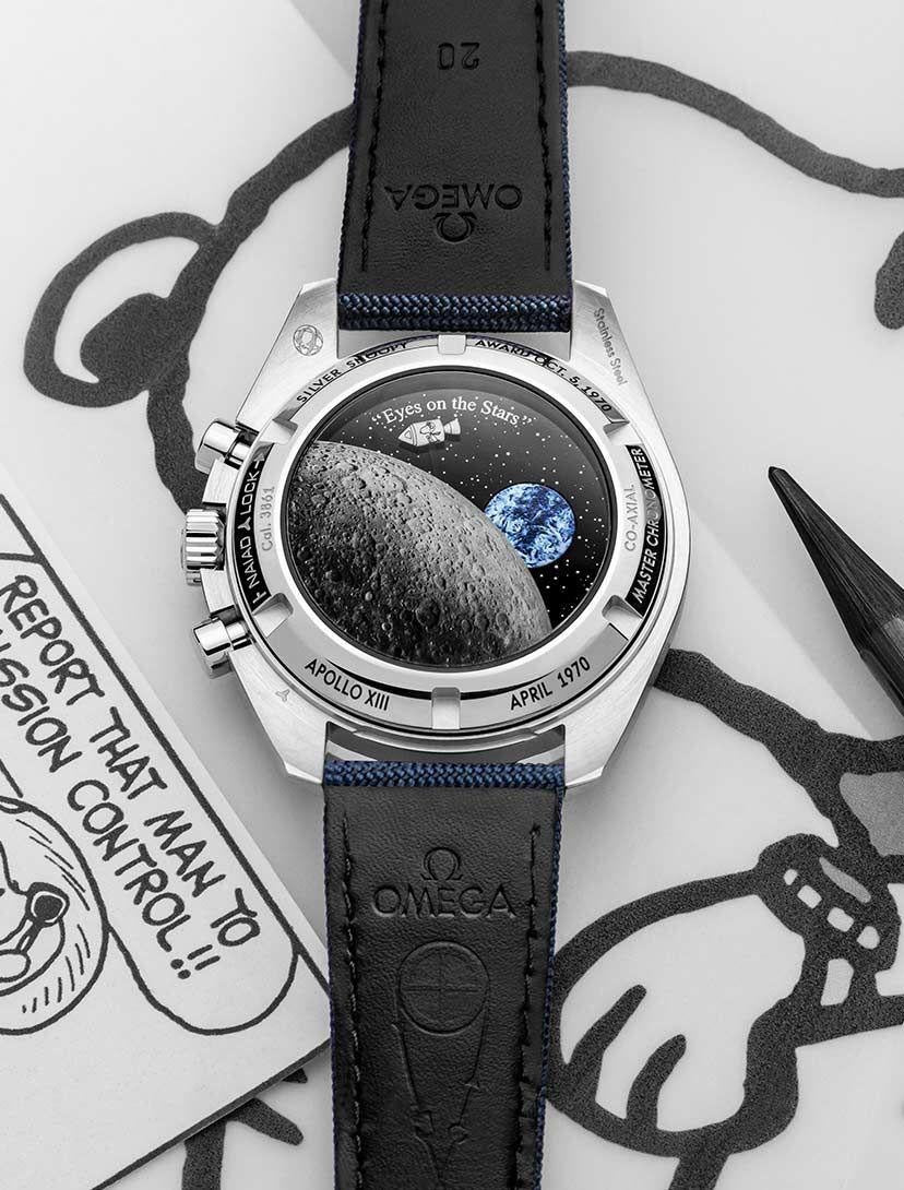 Omega Speedmaster Silver Snoopy Award 50th Anniversary Edition Swiss ETA Automatic Mens Watch