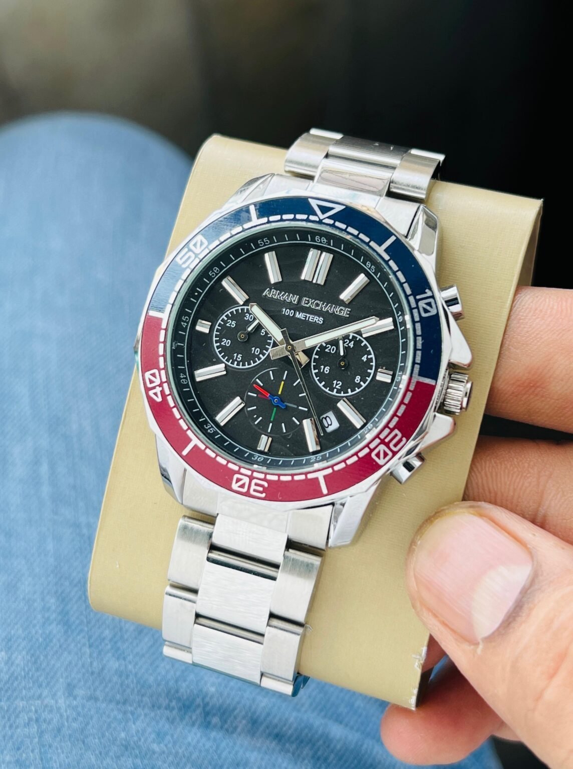 Armani Exchange Spencer Chronograph Stainless Steel Watch