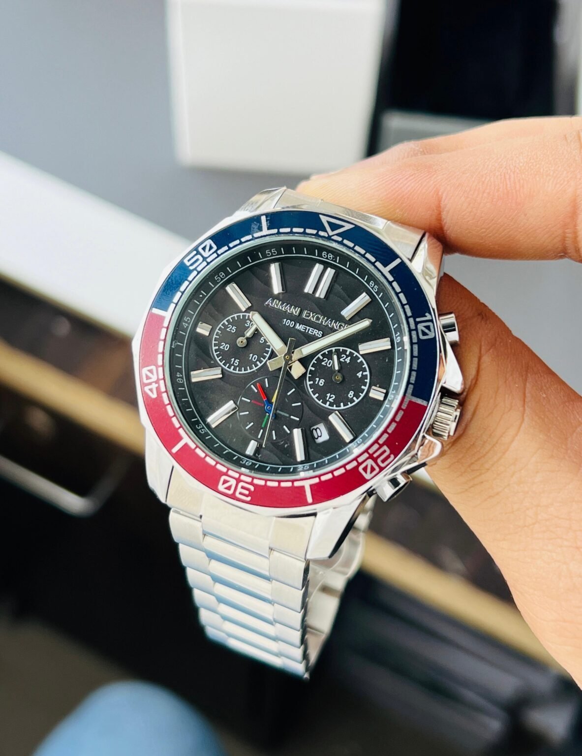 Armani Exchange Spencer Chronograph Stainless Steel Watch