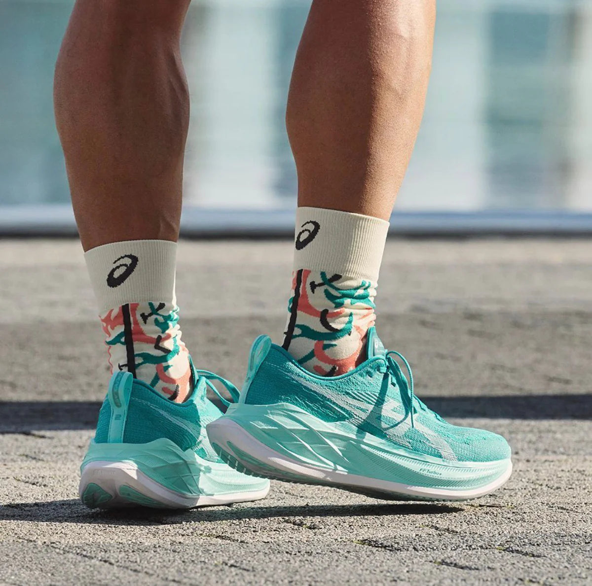 Asics Super Blast 2 Cyan Running Shoes
