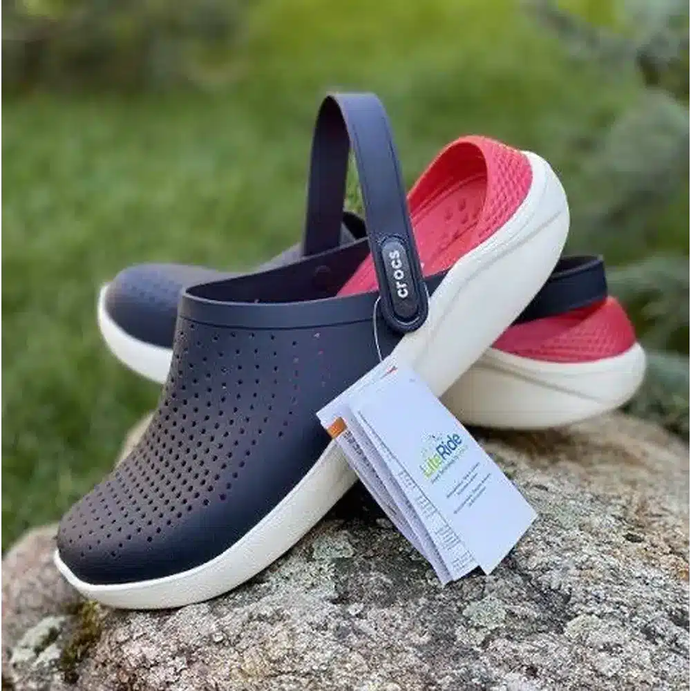 Crocs Literide Comfortable Navy Red Unisex Clogs