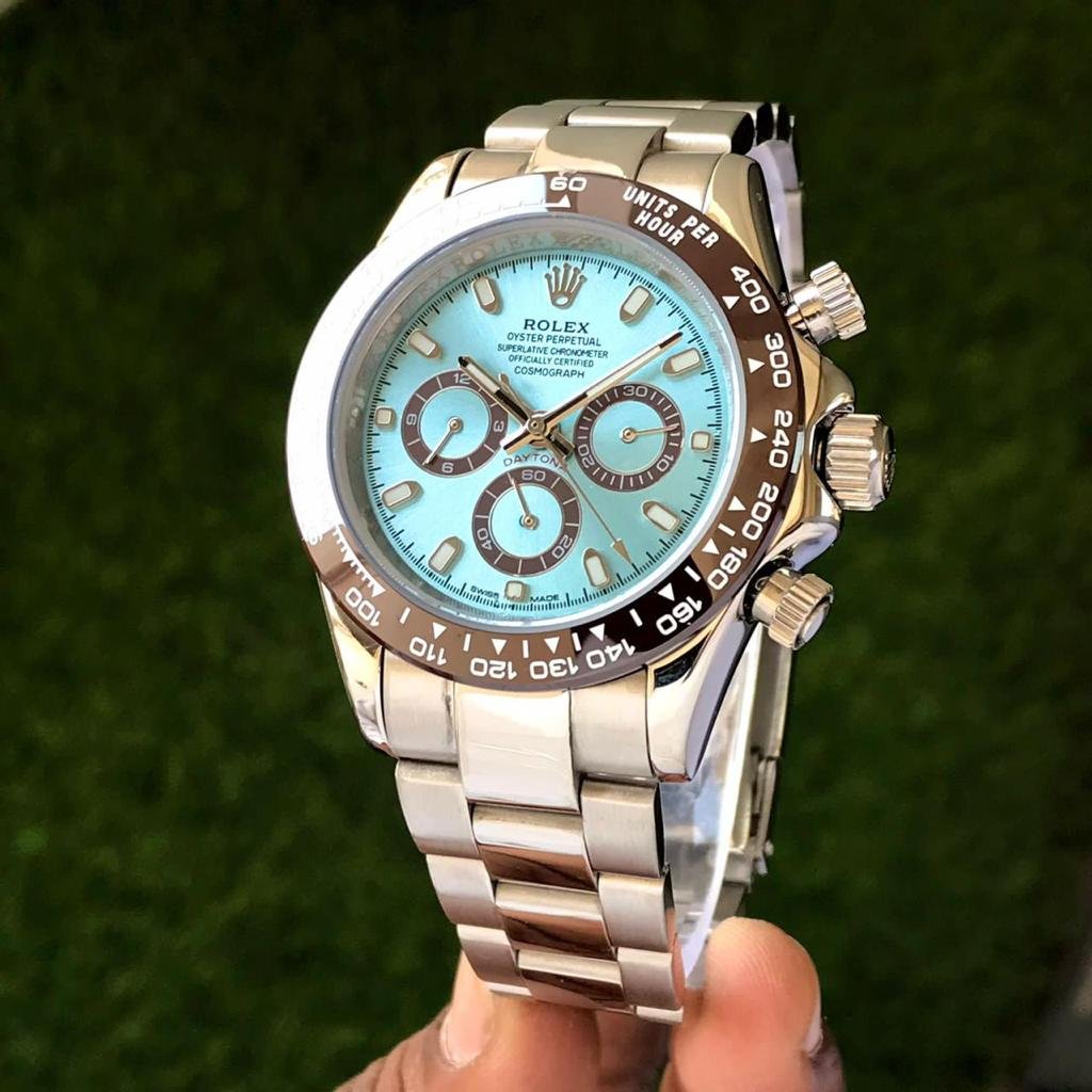 Rolex Cosmograph Daytona Platinum Ice Blue Dial – Premium Watch for Men with Ceramic Ring Professional Racing Heritage Meets Timeless Luxury