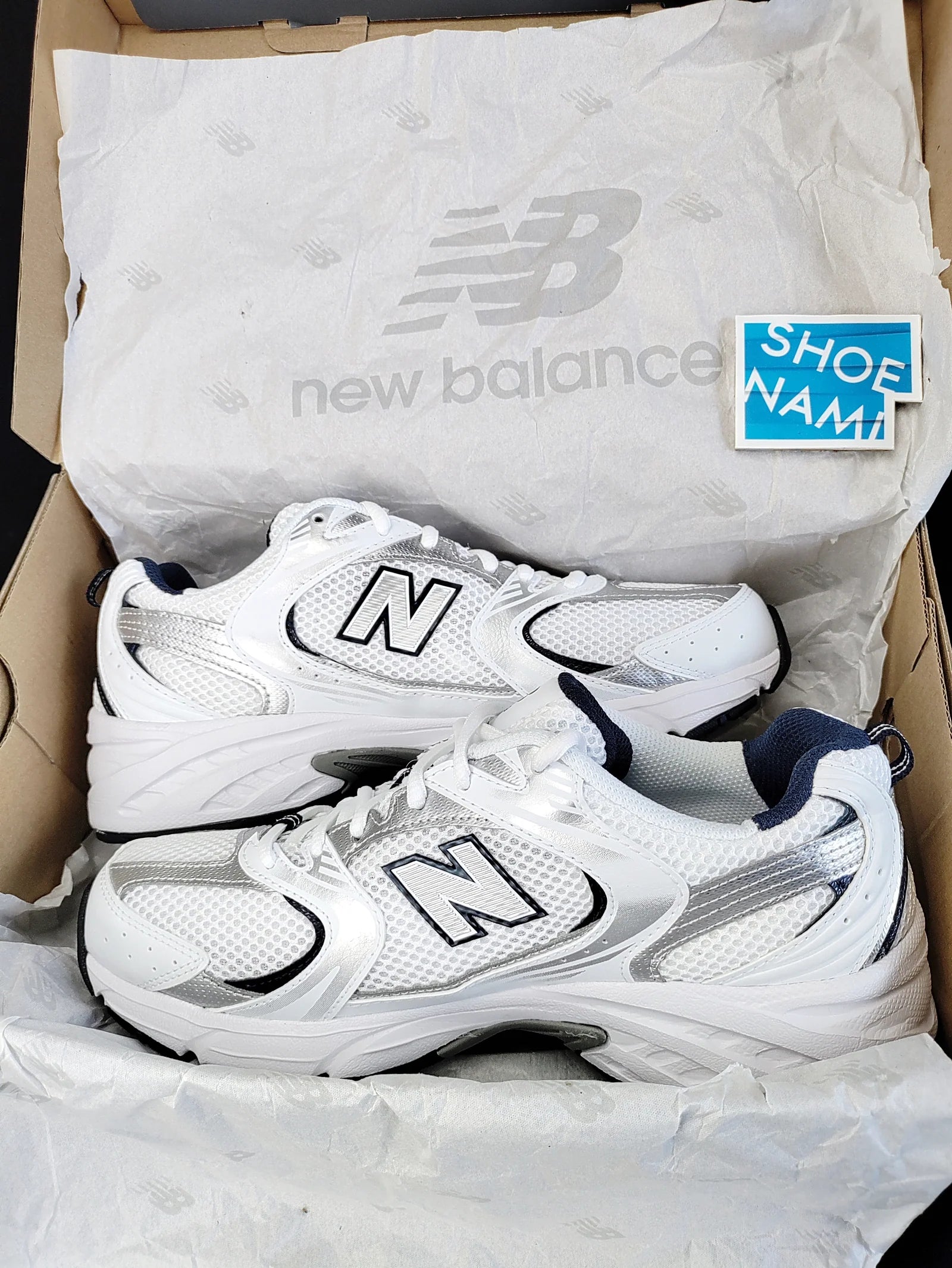 New Balance 530 'White/Silver/Navy'