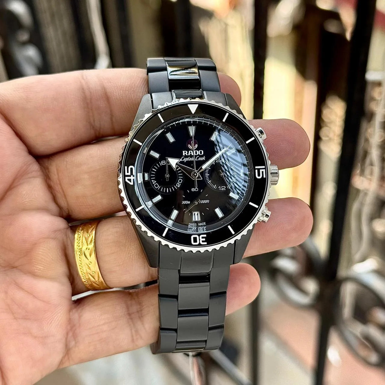 Rado Captain Cook High-Tech Ceramic Chronograph Watch