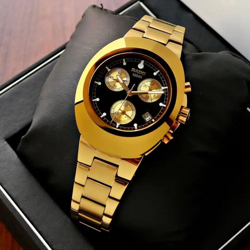 Rado Diastar Chronograph Golden Black Dial