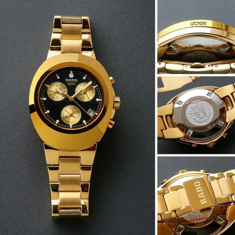 Rado Diastar Chronograph Golden Black Dial