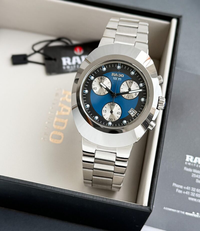 Rado Diastar Slim Chronograph Blue Dial