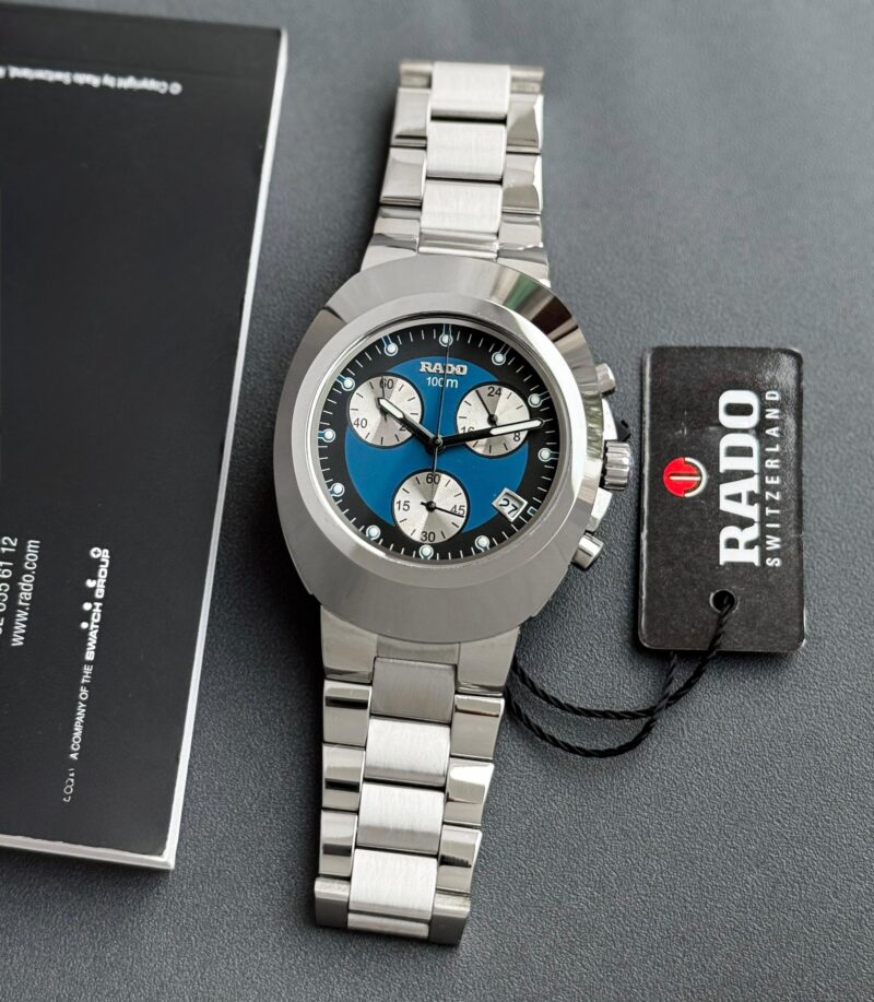 Rado Diastar Slim Chronograph Blue Dial
