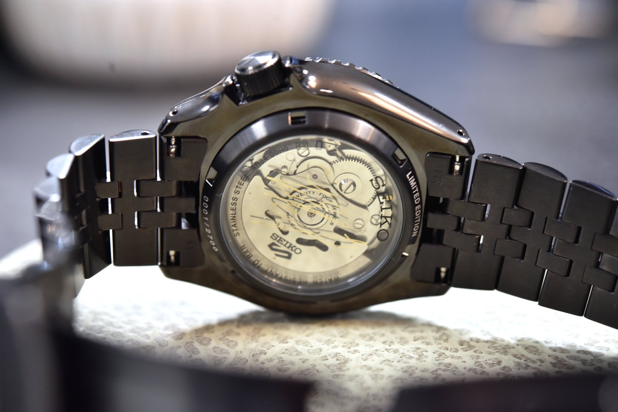 Seiko 5 Sports SKX GMT Sky Black, Silver Cloud
