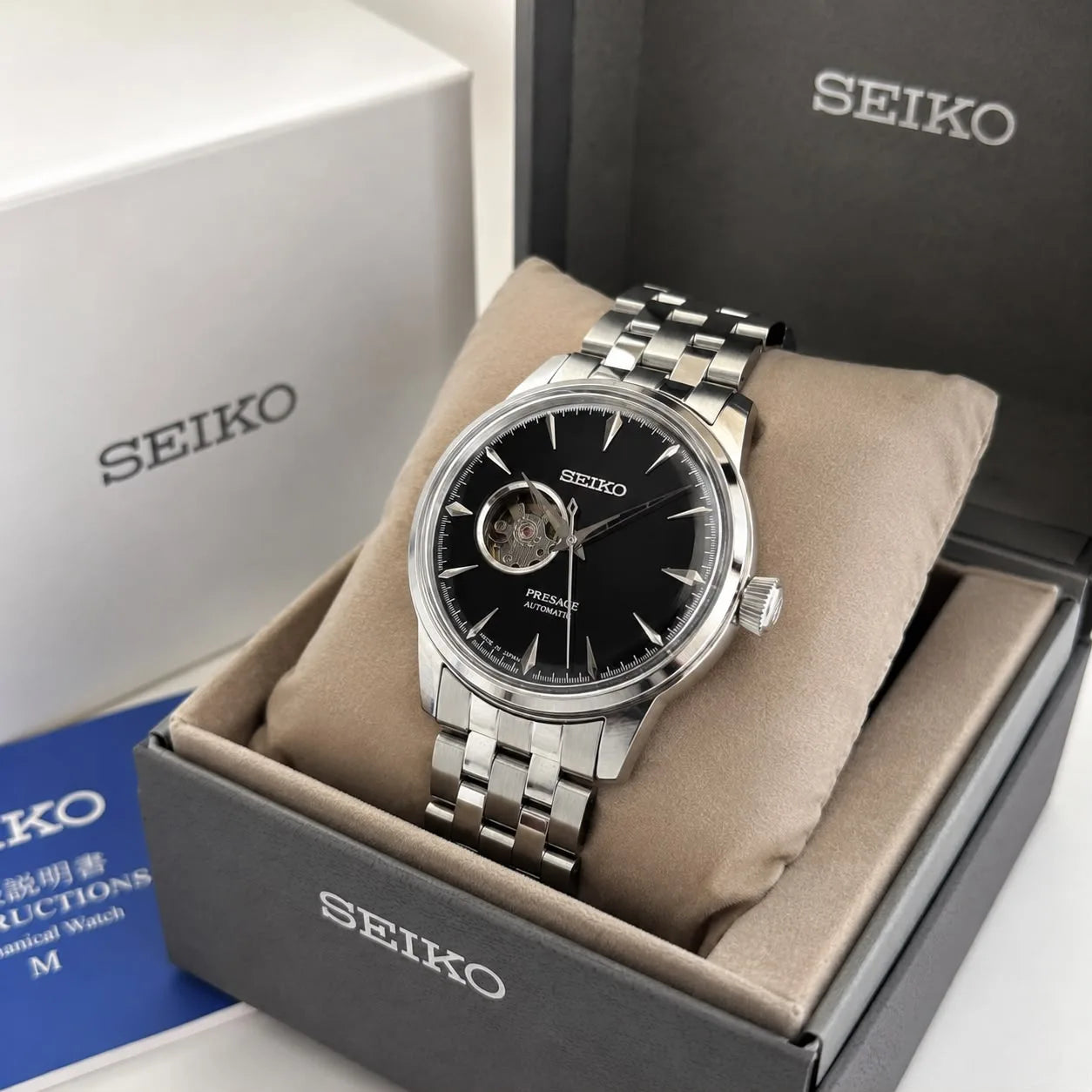 Seiko Presage Cocktail Time Grasshopper SSA441J1 Open Heart