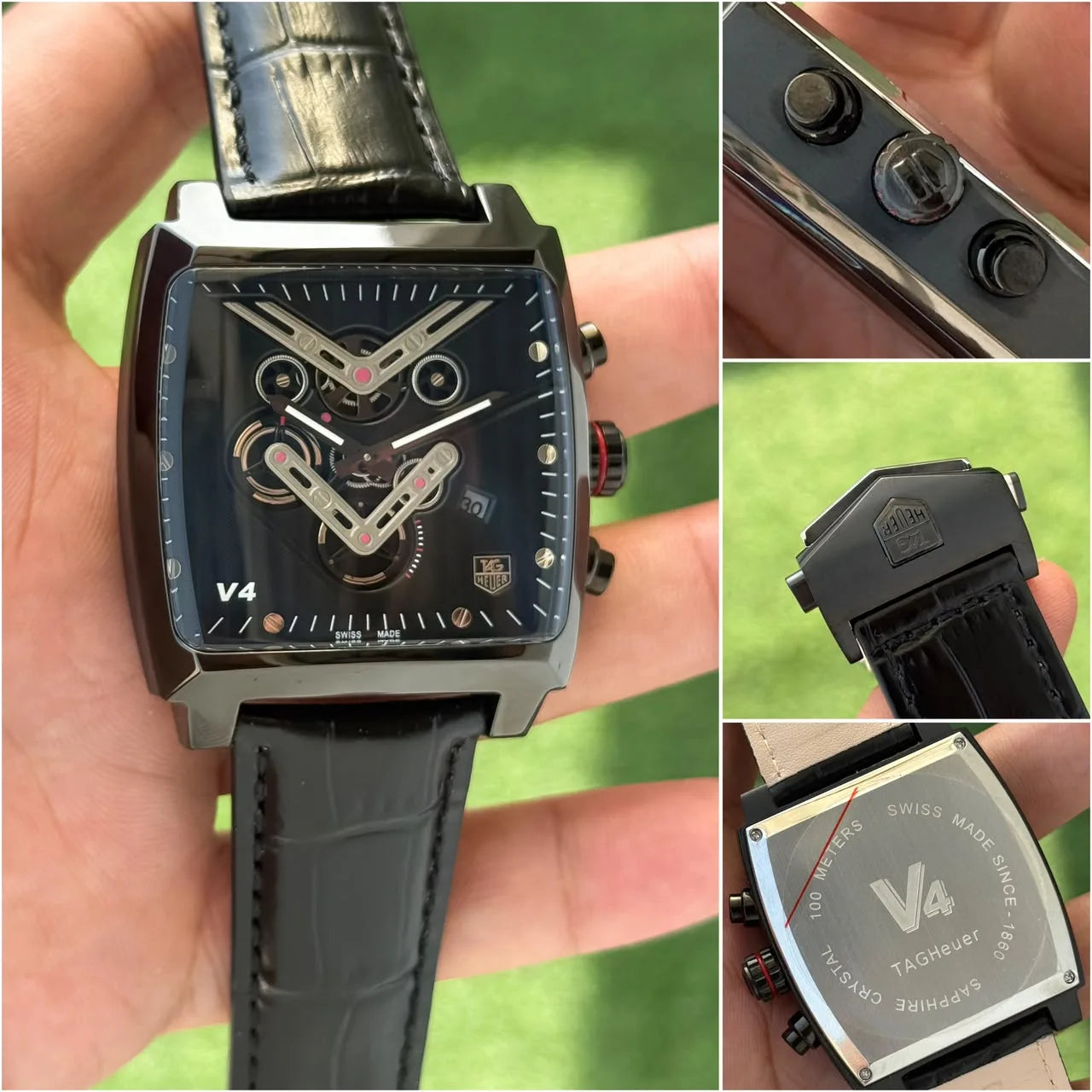 TAG Heuer V4 Black Chronograph