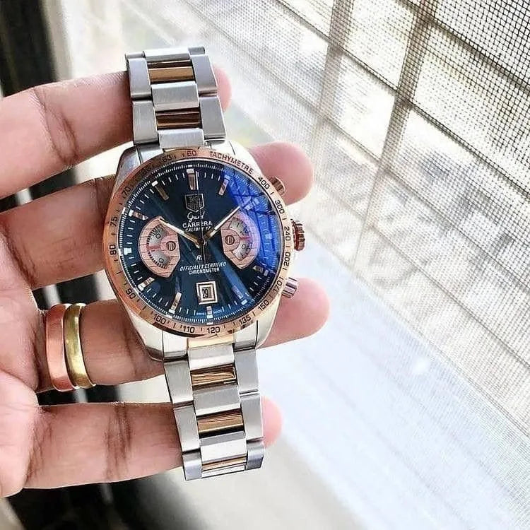 Tag Heuer Carrera Black & Silver