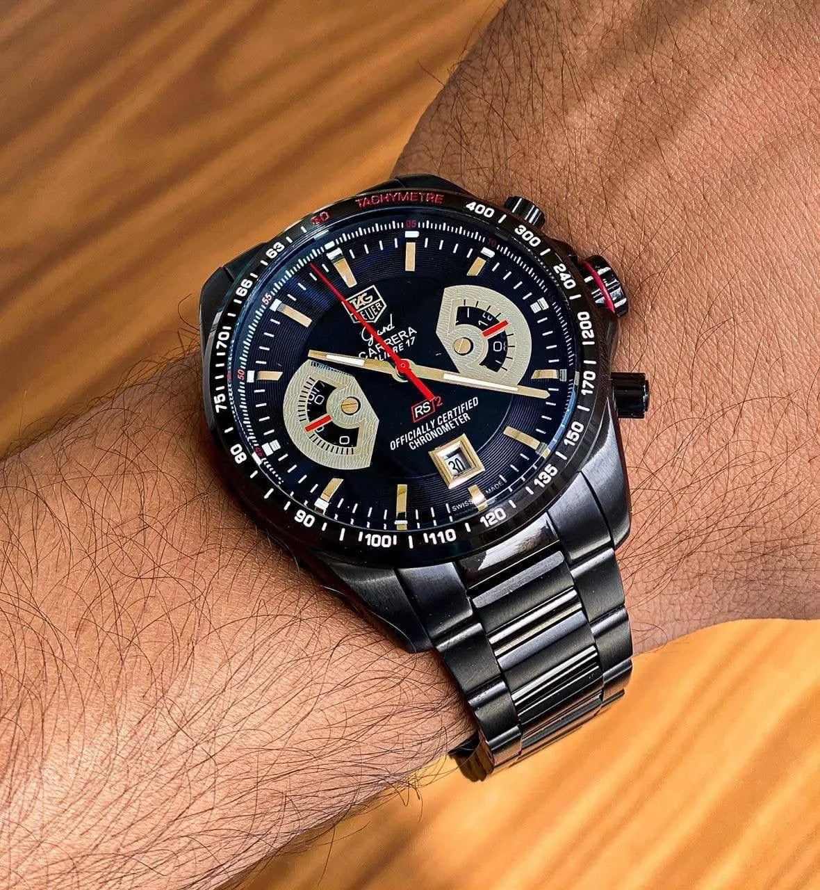 Tag Heuer Carrera Black & Silver