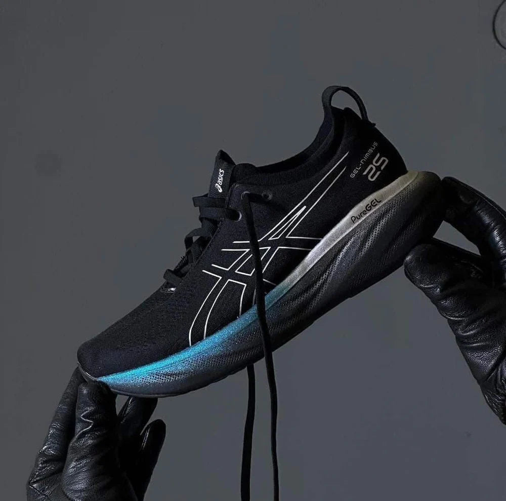 Asics Nimbus 25 Black Running Shoes