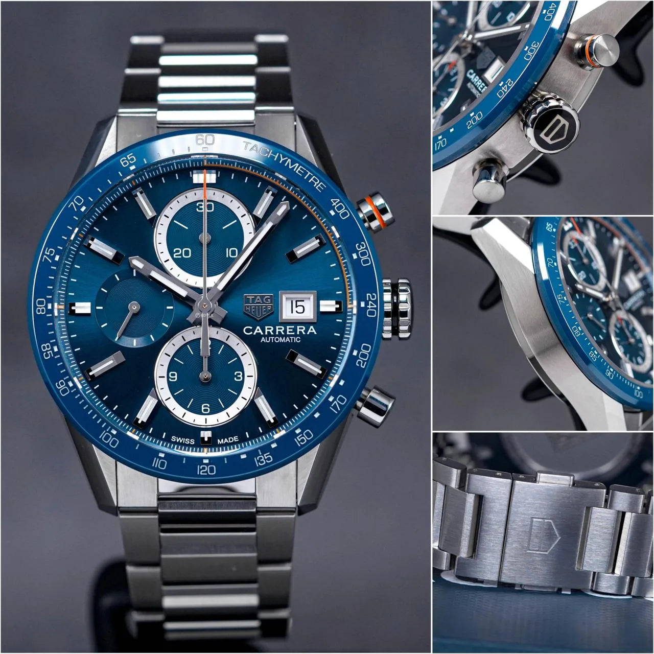 Tag Heuer Blue Dial Stainless Steel Luxury (44mm)