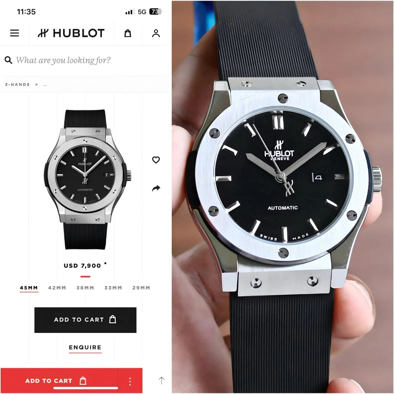 Hublot Classic Fusion Automatic 45mm