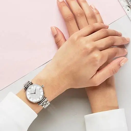 Emporio Armani White Diamond Dial