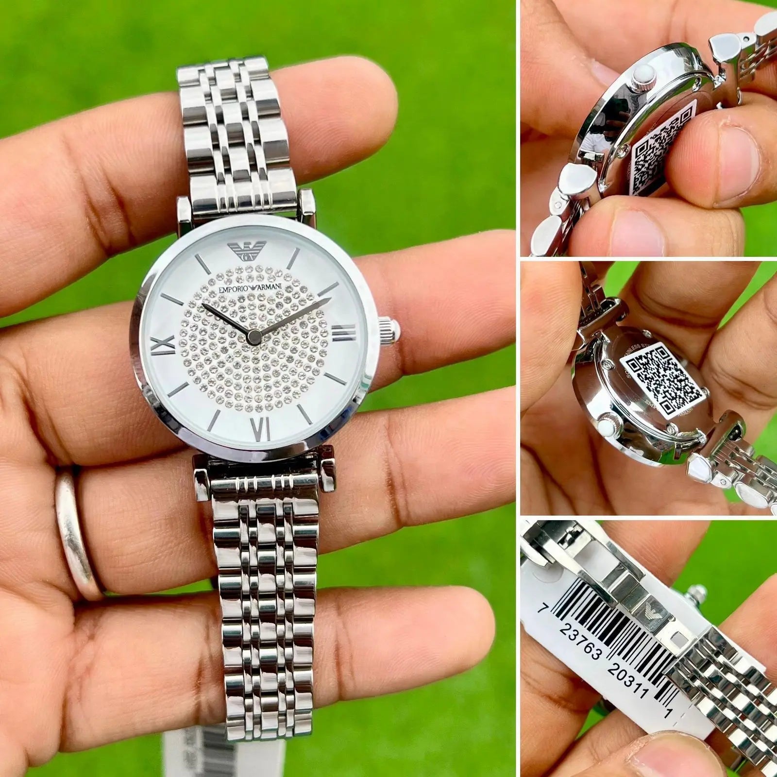 Emporio Armani White Diamond Dial