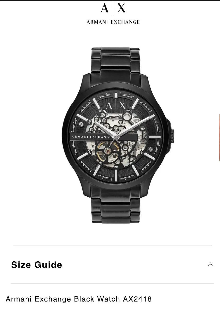 Armani Automatic Black Skeleton