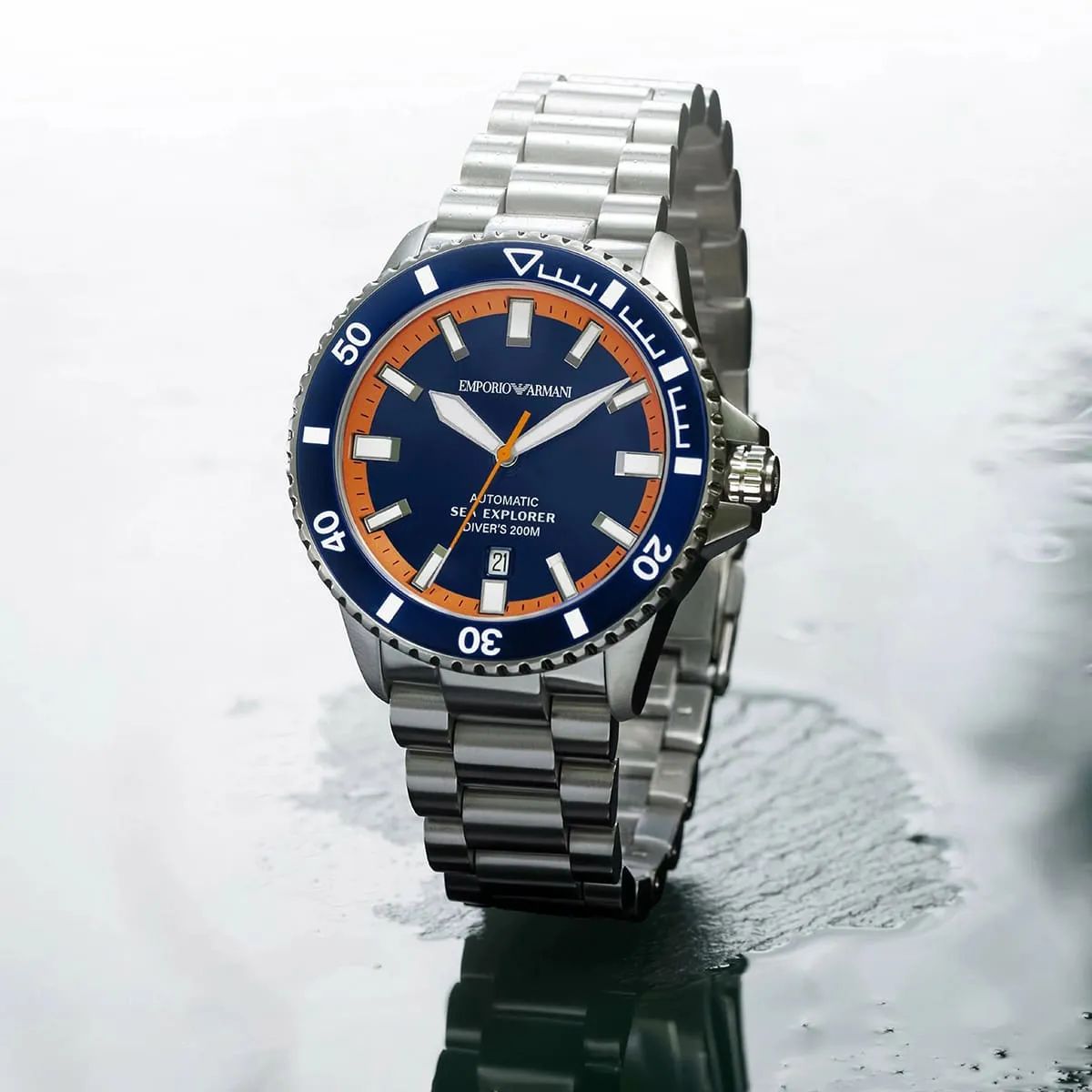 Emporio Armani Sea Explorer Turquoise Blue Dial