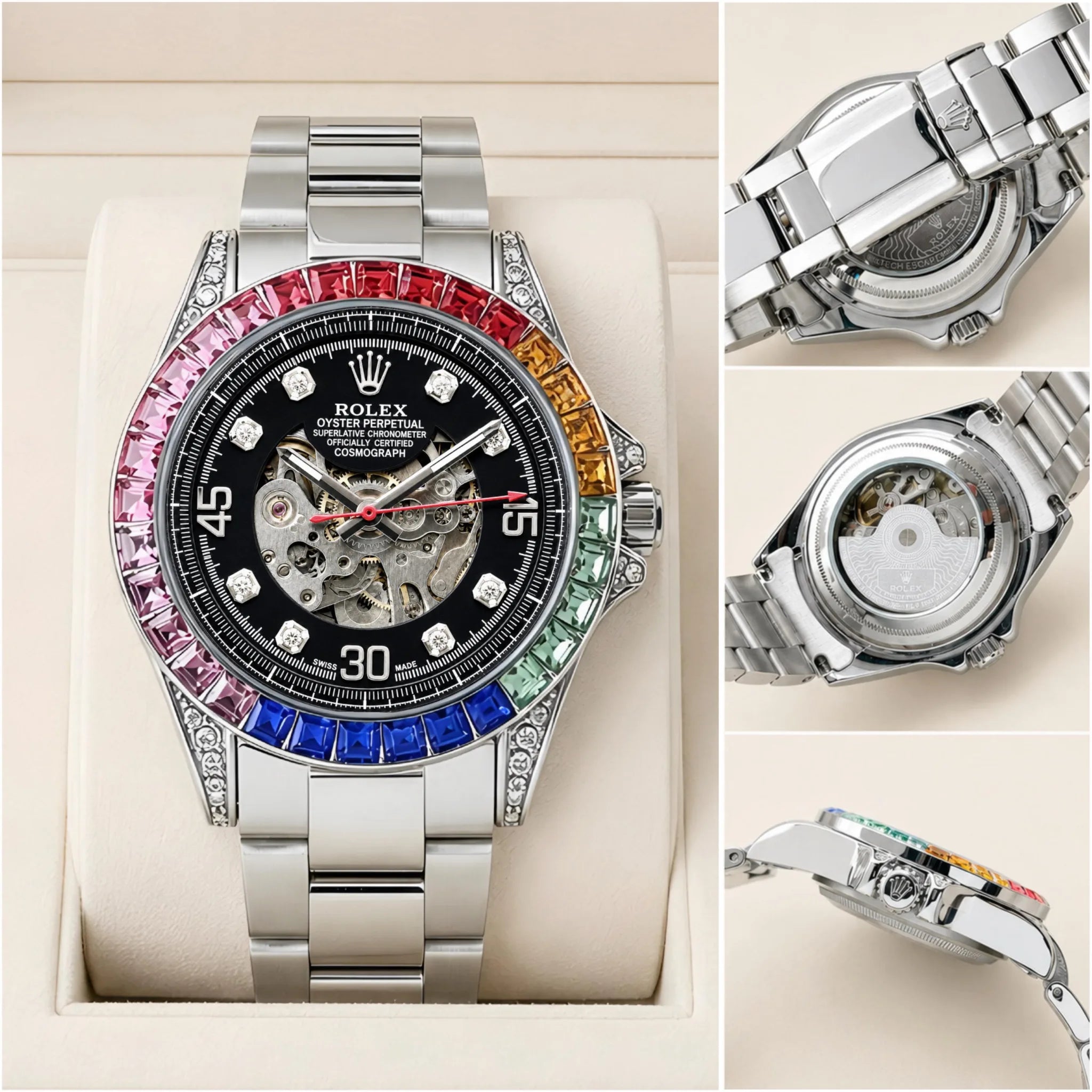 Rolex Rainbow Automatic Open Heart