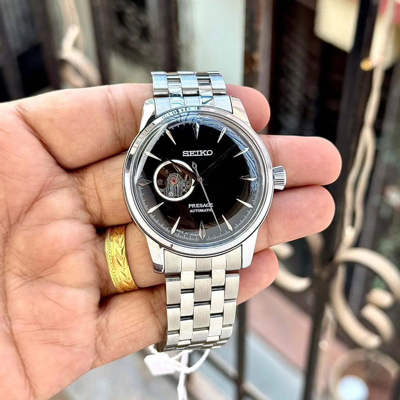 Seiko Presage Cocktail Time Grasshopper SSA441J1 Open Heart
