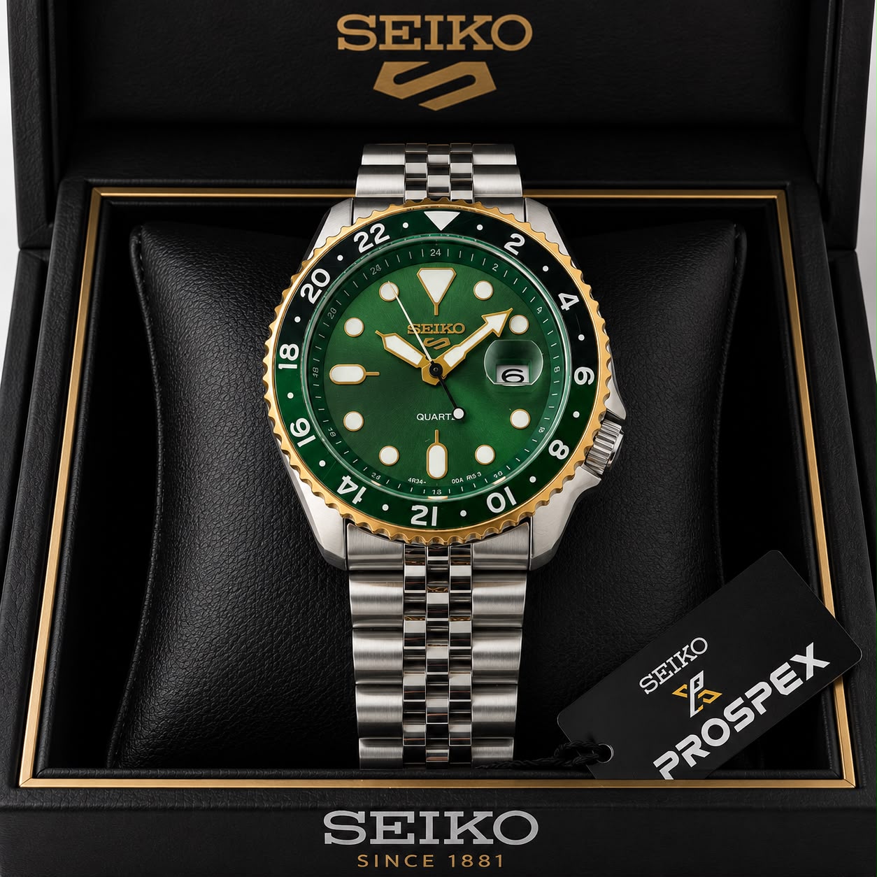 Seiko 5 Sports Forest Green Sunrise