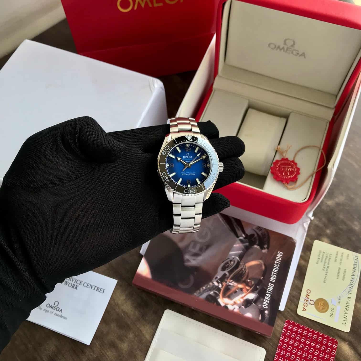 Omega Speedmaster Ultradeep Silver Blue Dial Japanese Automatic Men’s Watch
