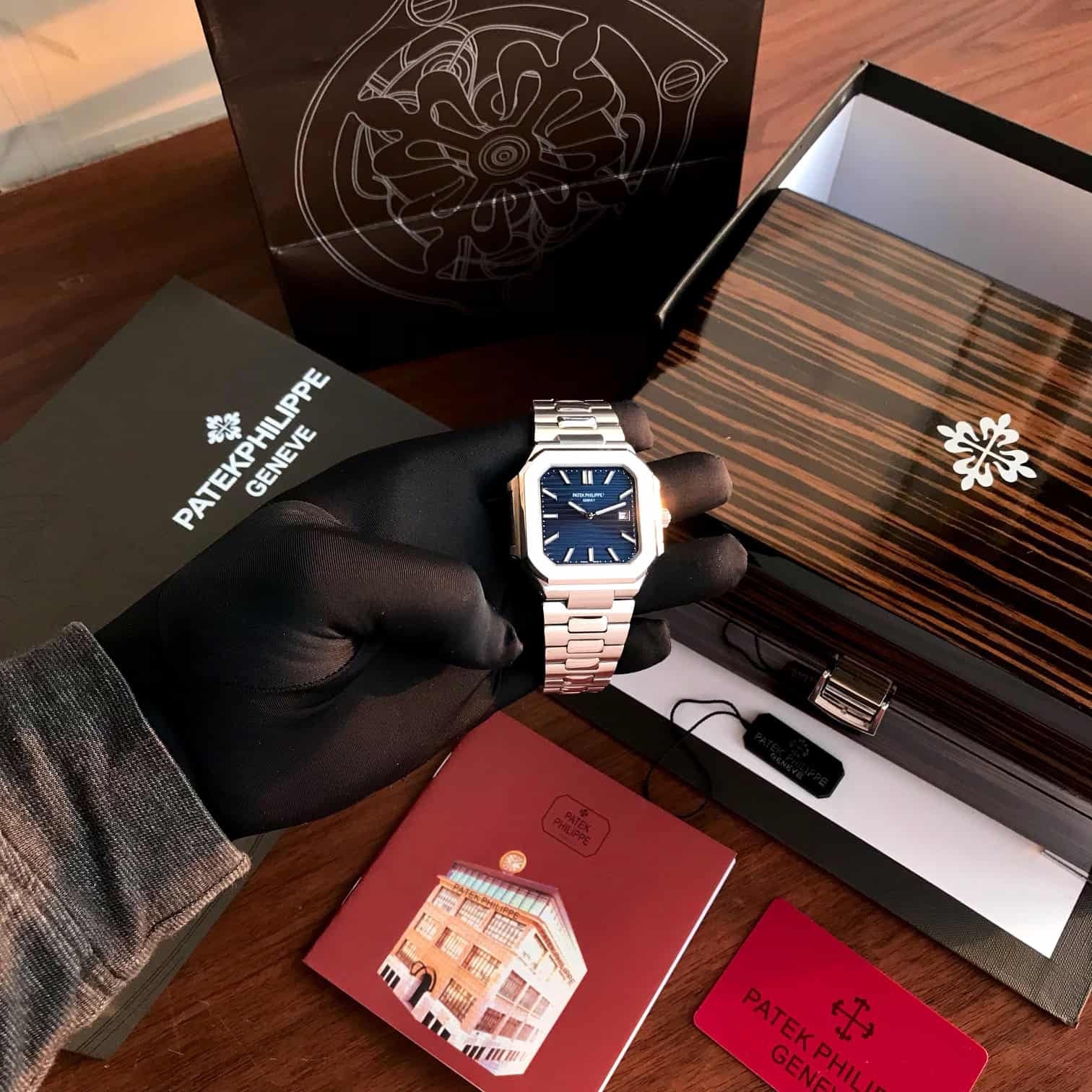 Patek Philippe Cubitus Stainless Steel Blue Dial Automatic Mens Watch