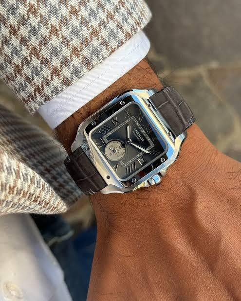 Cartier De Santos Dual Time Grey Premium Automatic Men’s Watch