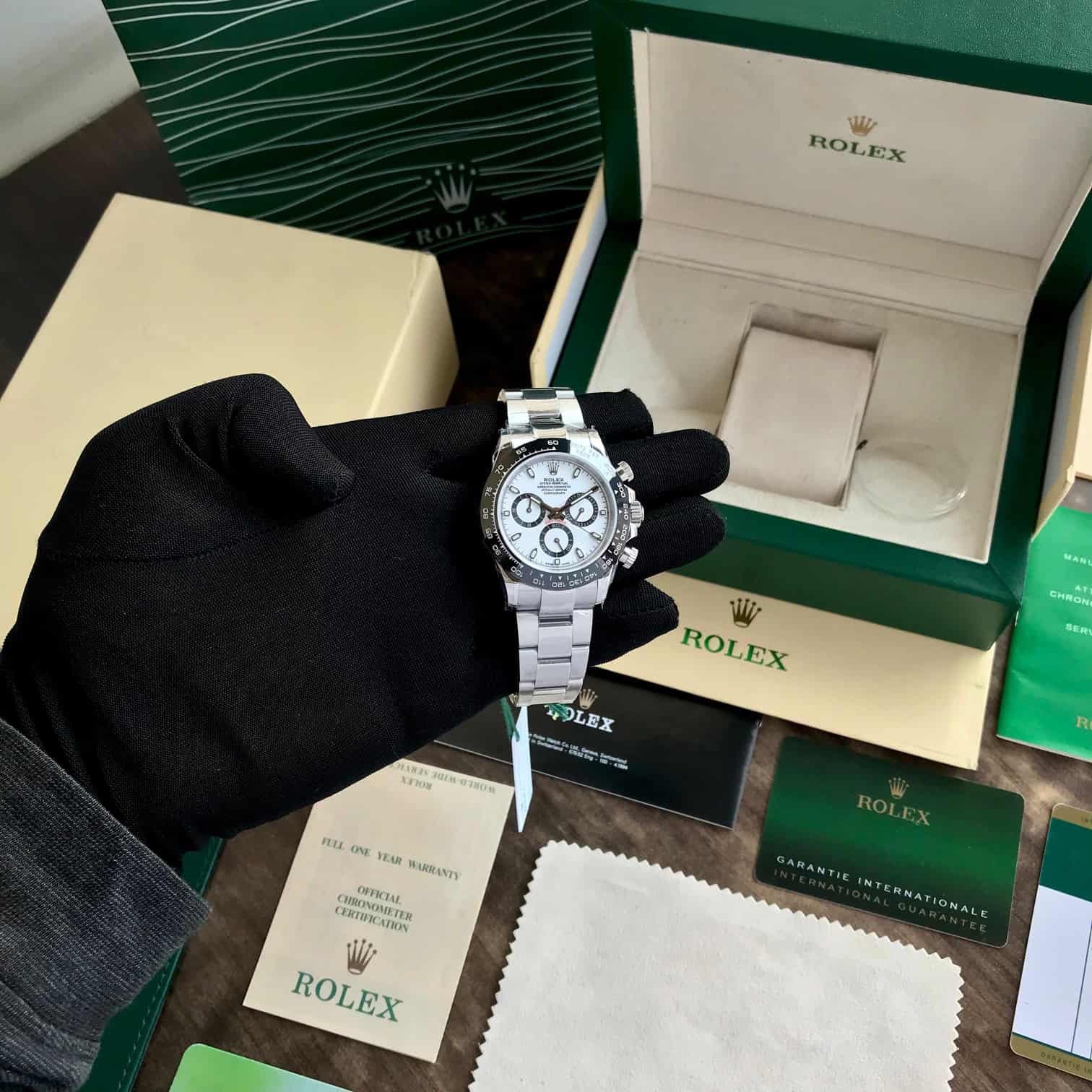 Rolex Cosmograph Daytona Panda Edition Swiss ETA Automatic Mens Watch