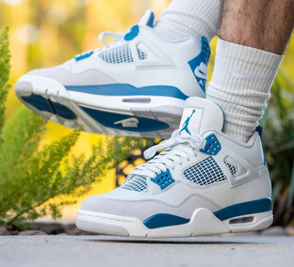 Air Jordan Retro 4 Military Blue Sneakers for Men