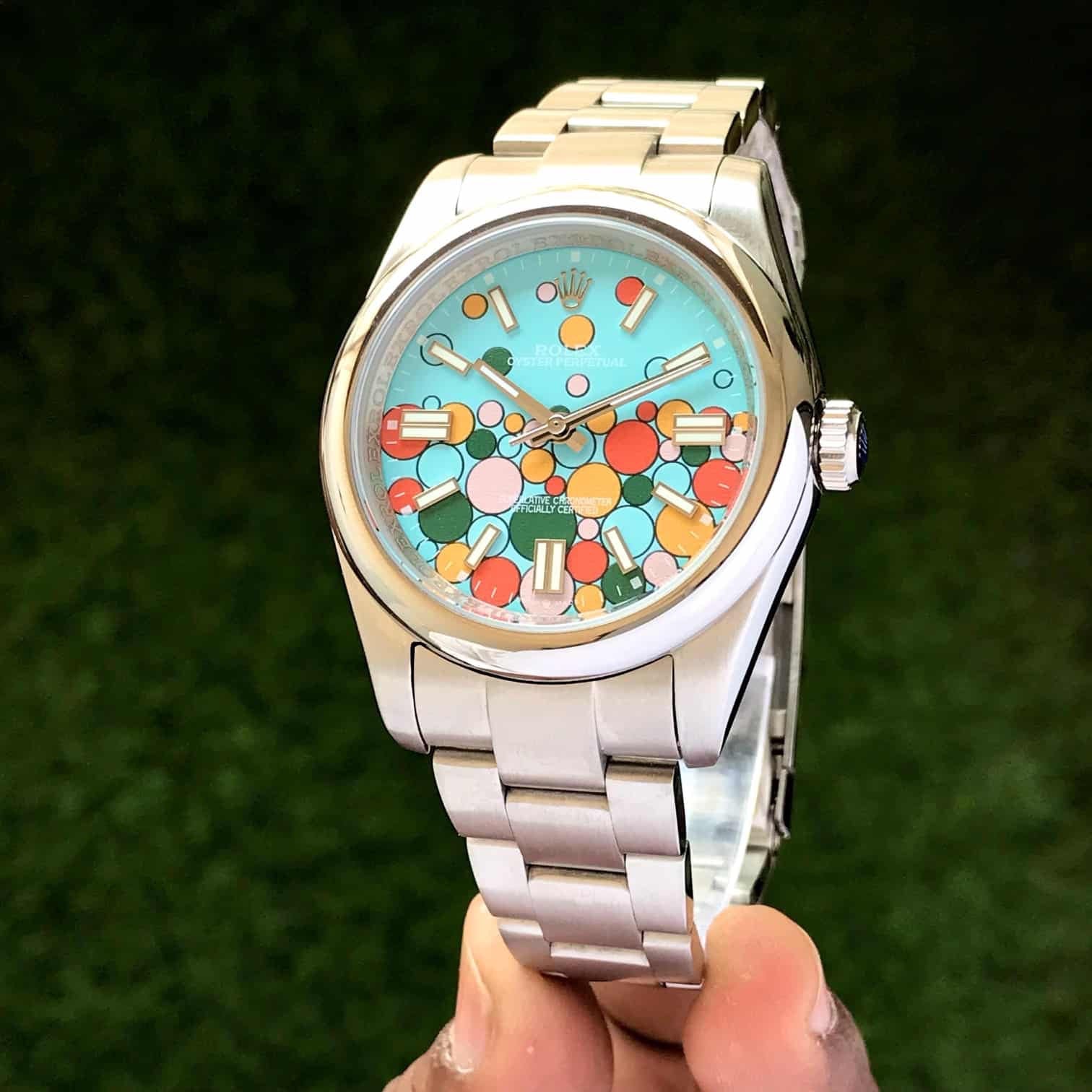 Rolex Perpetual Oyster Bubbles Japanese Automatic Mens Watch