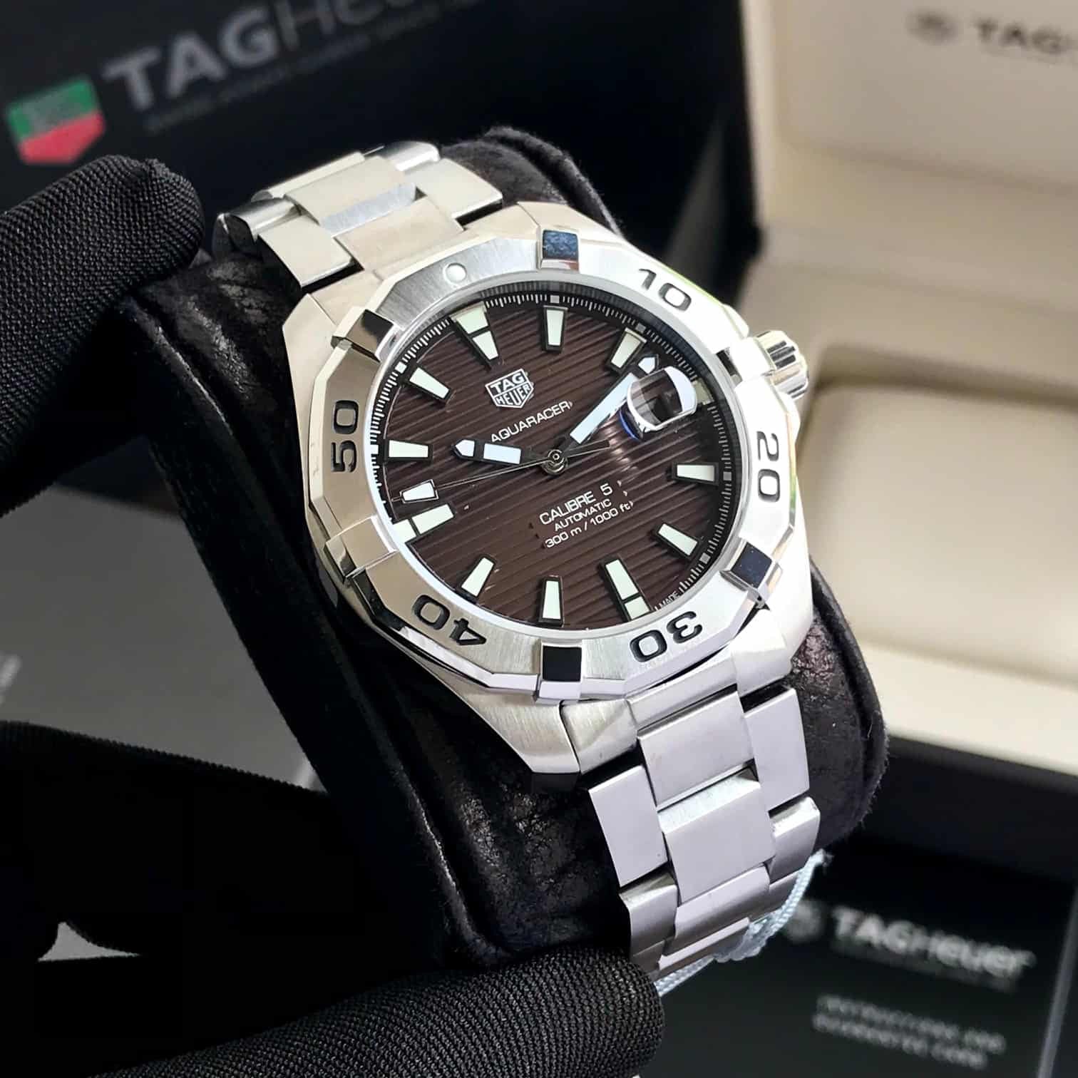 Tag Heuer Aquaracer Calibre 5 Sunrey Brown Dial Authentic Quality Men’s Watch