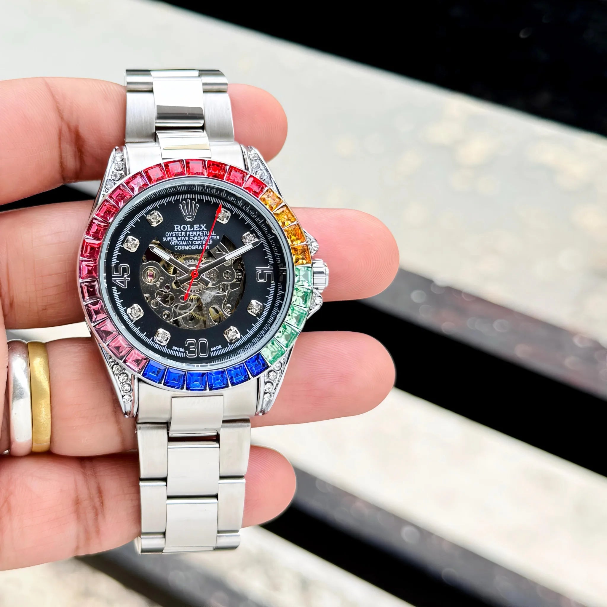 Rolex Rainbow Automatic Open Heart
